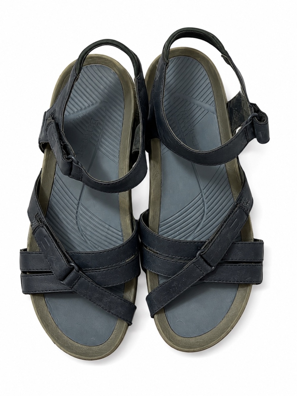 BareTraps Ancey Black Strappy Sandals Size 10 Walking Comfort